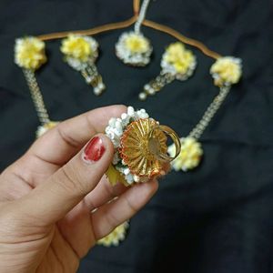 Flower Jewellry For Haldi Ceremony