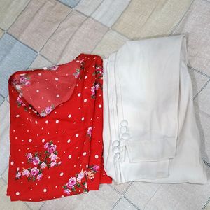 Anarkali Kurti With Pant