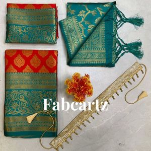 Off Sarees Green Colour