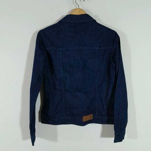 Navy Blue Denim Jacket For Women's