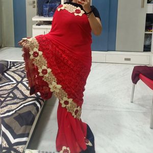 Red Hot Saree