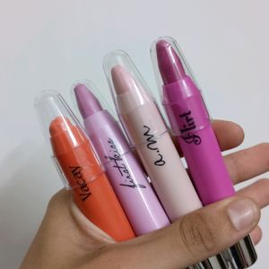 Set Of 4 Lip Crayons (Glossy)