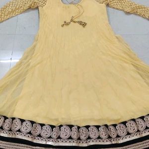 Yellow Anarkali