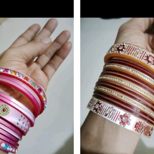 Beautiful Seep Bangles And Chuda Set