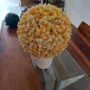 Artificial Sphere Flower Topiary Ball/Ceiling Lamp