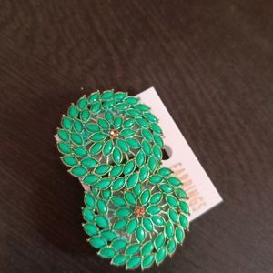 Sea Green Colour Big Size Partywear Studs