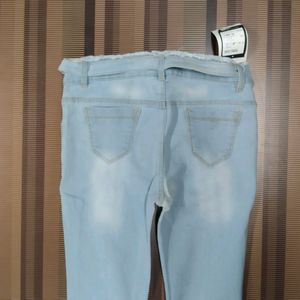 V-78 Size-30 Slim Fit Women Denim Jeans