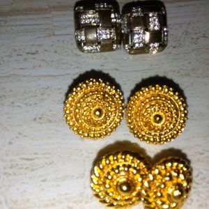 (3 Pairs) Earings For Women's