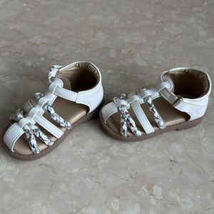 Silver White Sandal