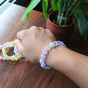 Beautiful Crackle Bead Bracelet (1pc)