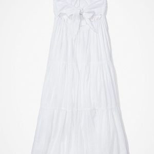 American Eagle  Ruched  Halter Midi Dress