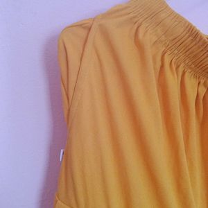 Readymade Yellow Patiyala With Pocket