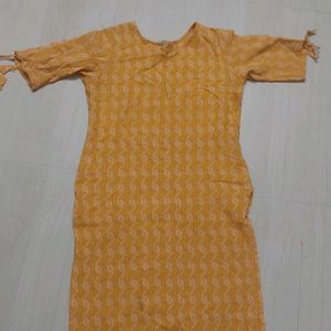 Yellow Kurthi.