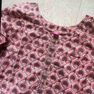 Pink Kurti Set without Dupatta