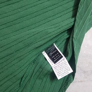 Pleated Green Top