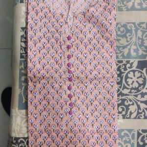 Peach Colour Long Kurti