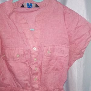 CUTE PINK FORMAL TOP FOR WOMEN