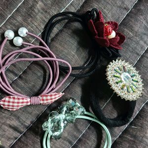Combo 4 Hair Bands 💜 Imported
