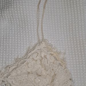 Zara Sexy Cream Lace Top/ Bralette