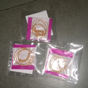 Pack Of 3 Golden Beautiful Chain