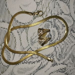 Chain With Bangles And Earrings