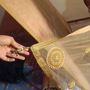 Heavy Maroon Gown With Dupatta