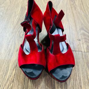 Red Black Sandal