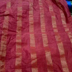 Red Multicolored Saree