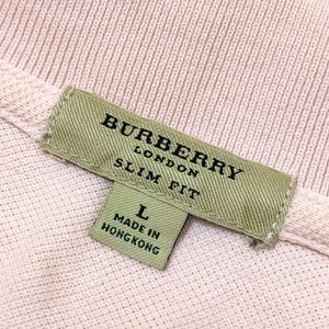 Burberry Lite pink polo t-shirt unisex.