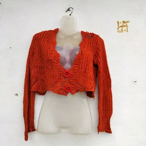 Orange Crochet Top