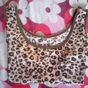 Tiger Print Crop Top