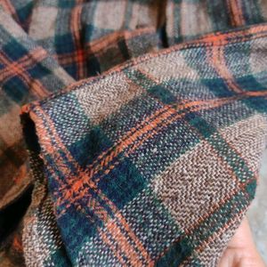 Checked Woolen Shirt Unisex