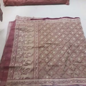 banaras jute saree without blouse