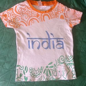 Set Of 2 Tri Colour Tshirt For Kids