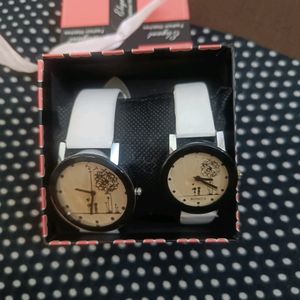Couple Watch With White Black