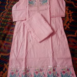 Cotton Lurex Suit Set