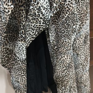 Tiger Print Mid-Length Dress