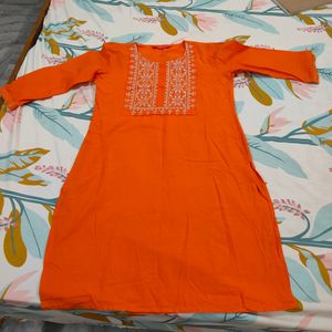 Beautiful Orange Kurti