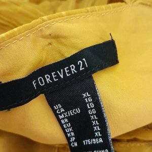 Forever21 Mustard Casual Dress (Women's)