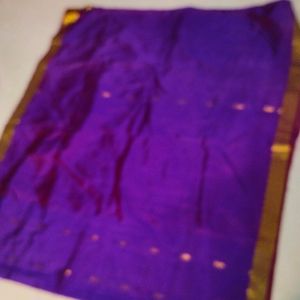 Purple Clour Gadwal Saree