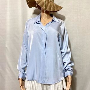 Gorgeous Pastel Blue Soft Silk Shirt ❤️