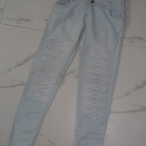 Girls Jeans With Beutiful Design 🎀💛💛