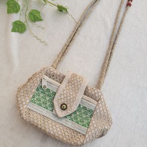 Beautiful Crochet Design Sling Bag