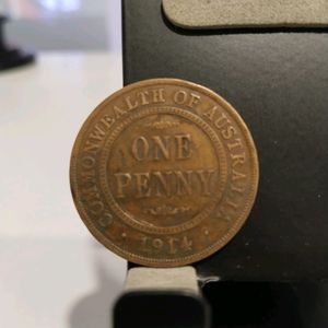 Common Wealth Of Australia 1914 One Penny Coin