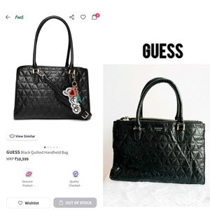 Guess black satchel bag