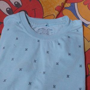 Rounded Neck T-shirt (Blue Colour)