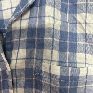 Blue White Check For Women