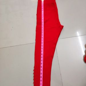 Red Potli Anchore Pant (Lagging) With Dupatta