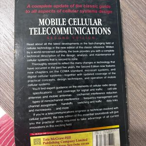 Mobile cellular telecommunications Text Book