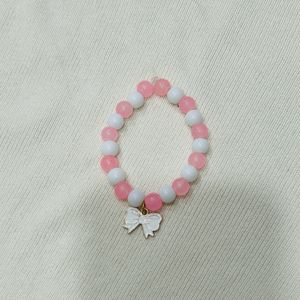 Pink And White Coquette Bracelet